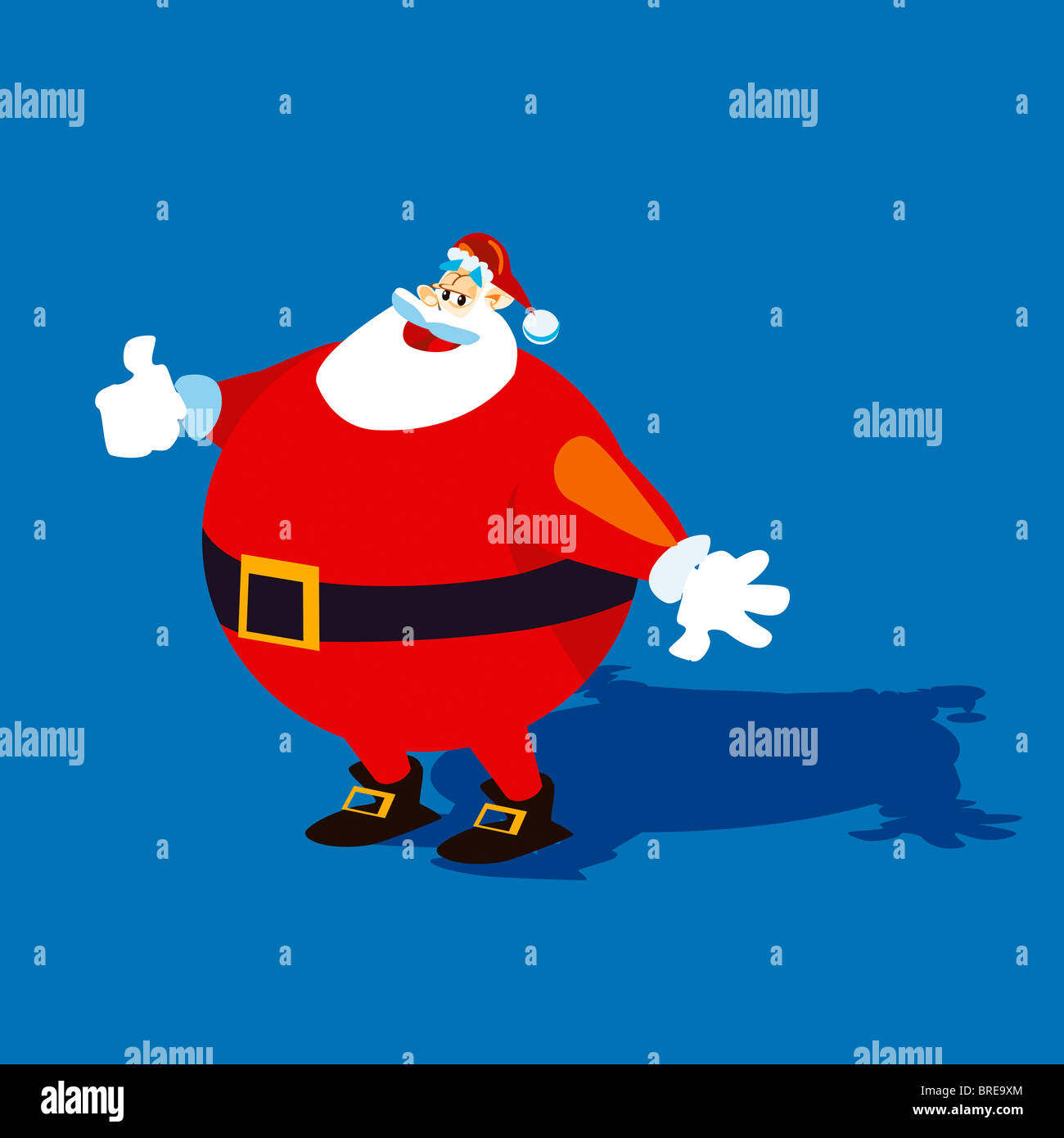 Santa Claus fat Stock Photo Alamy