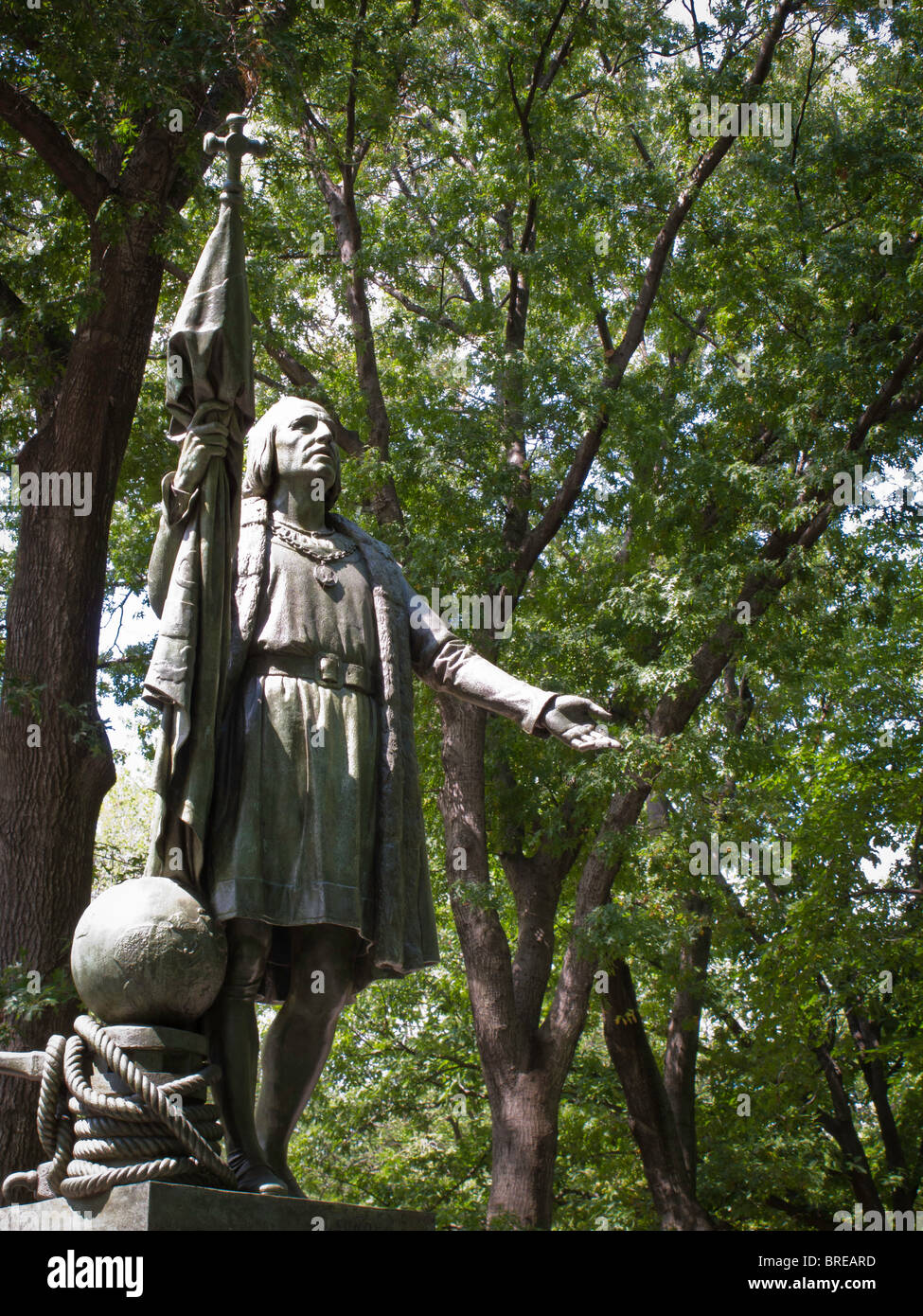 Statue of Christopher Columbus, Central Park, NYC Stock Photo Alamy