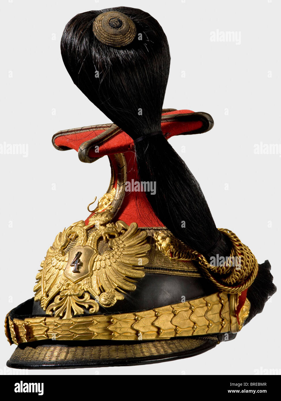 A czapka for a lieutenant, of the Austrian Landwehr Uhlan Regiment No