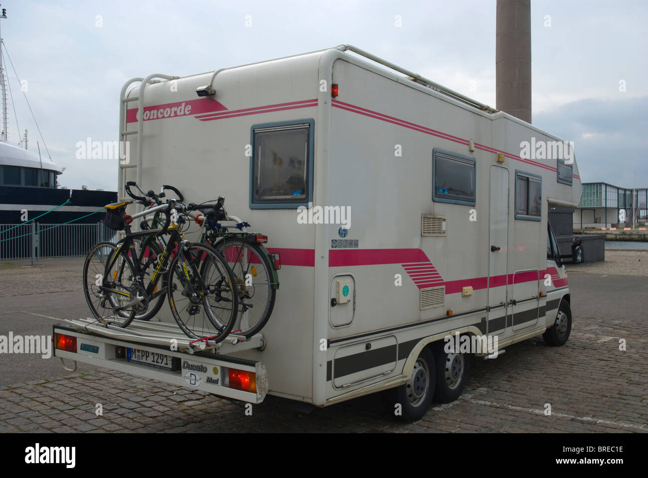 Campervan with bicycles in the back Helsingborg Skåne Sweden Europe Stock  Photo - Alamy