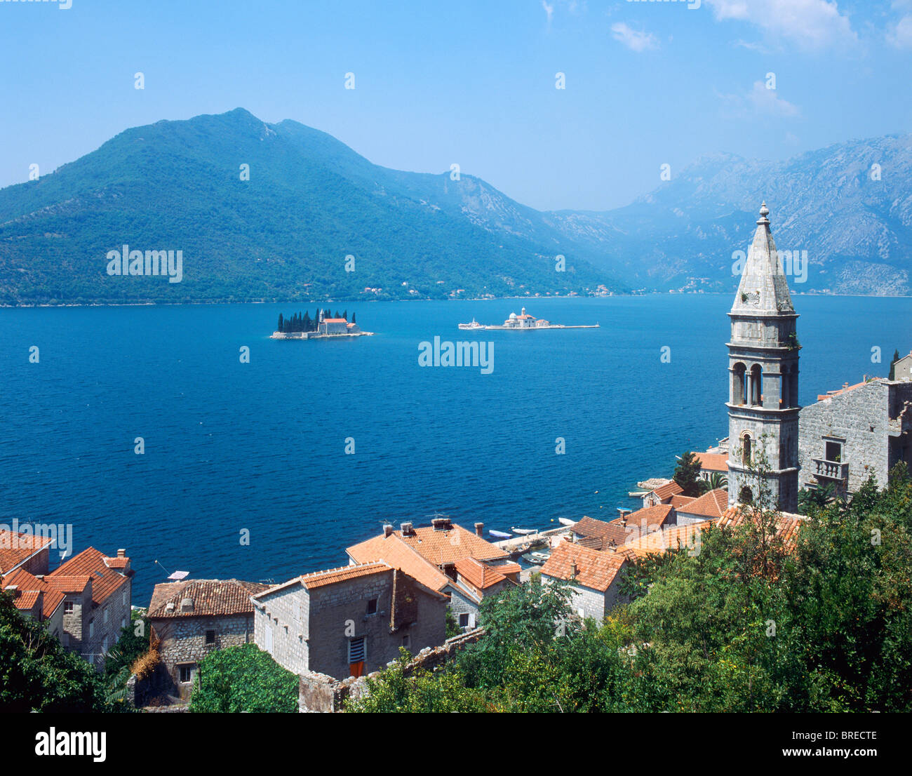 Perast, Bay of Kotor, Montenegro Stock Photo