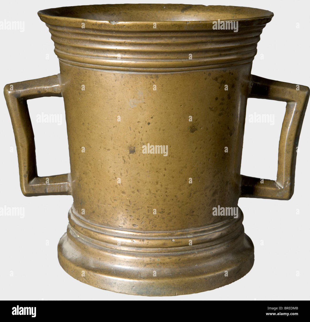 A German bronze mortar, dated 1567 Bronze with beautiful age patina