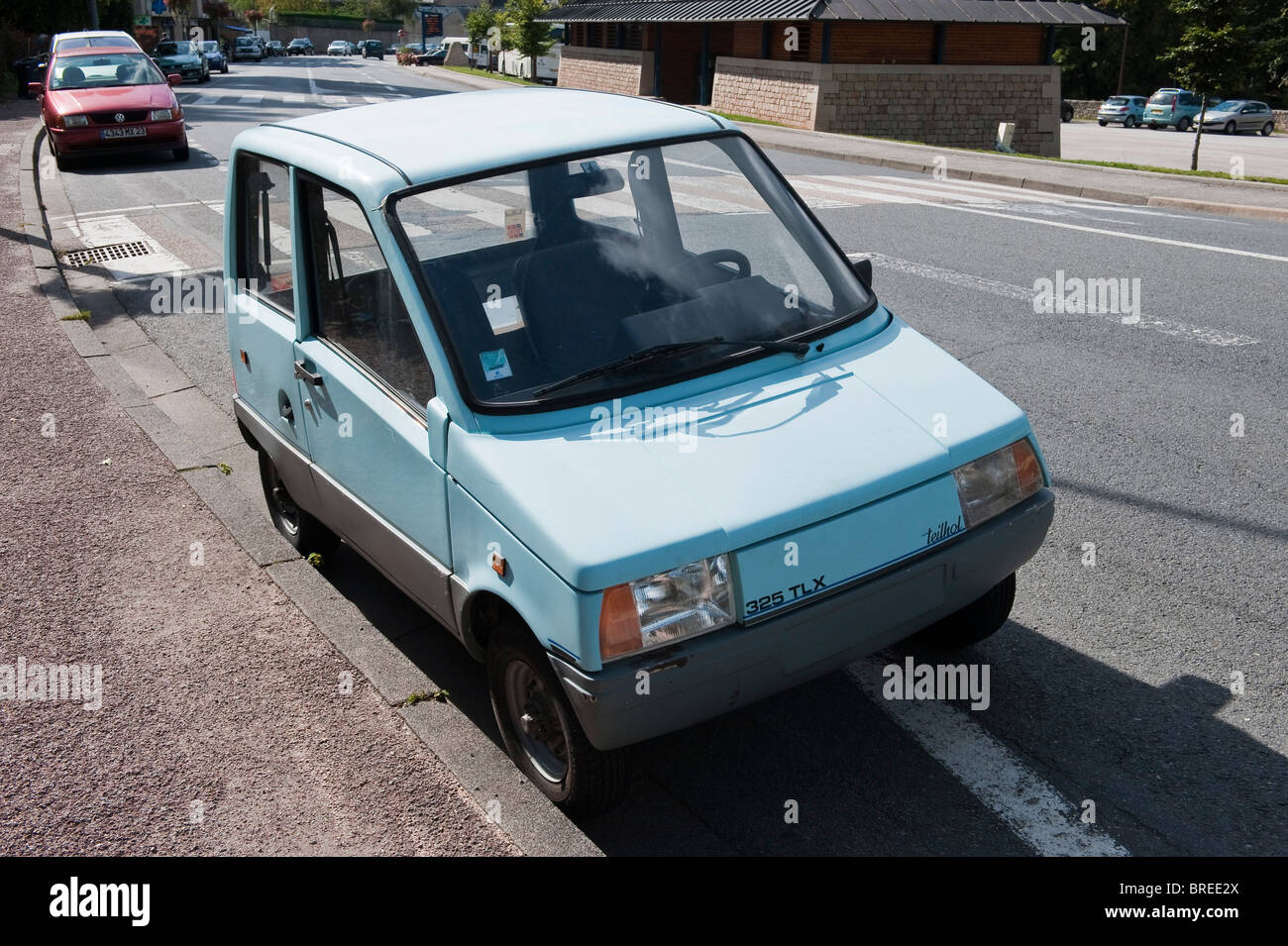 A Teilhol 325TLX microcar in France. This is a VSP car (Voiture Sans