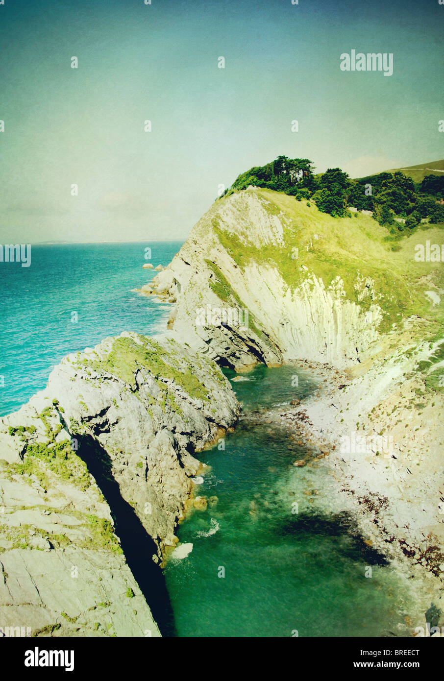 Dorsets jurassic coastline Stock Photo