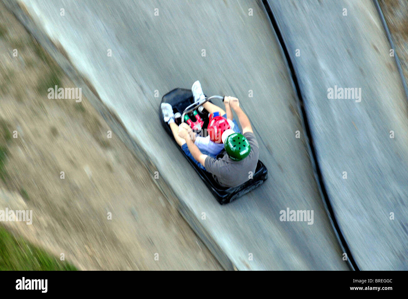 New Zealand, South Island, Queenstown luge Stock Photo