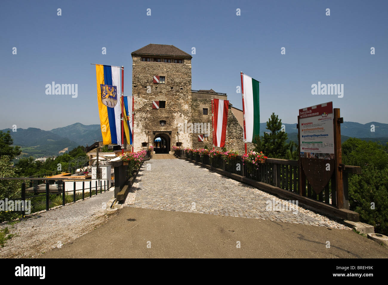 Oberkapfenberg Castle, Kapfenberg, Styria, Austria, Europe Stock Photo