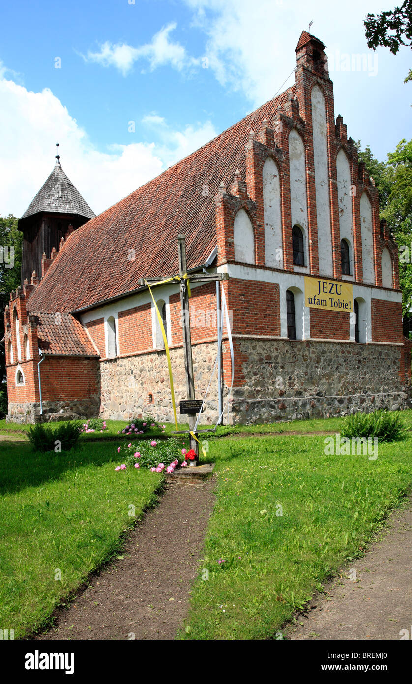 old church sw. jana, nowe kawkowo, poland, europe Stock Photo