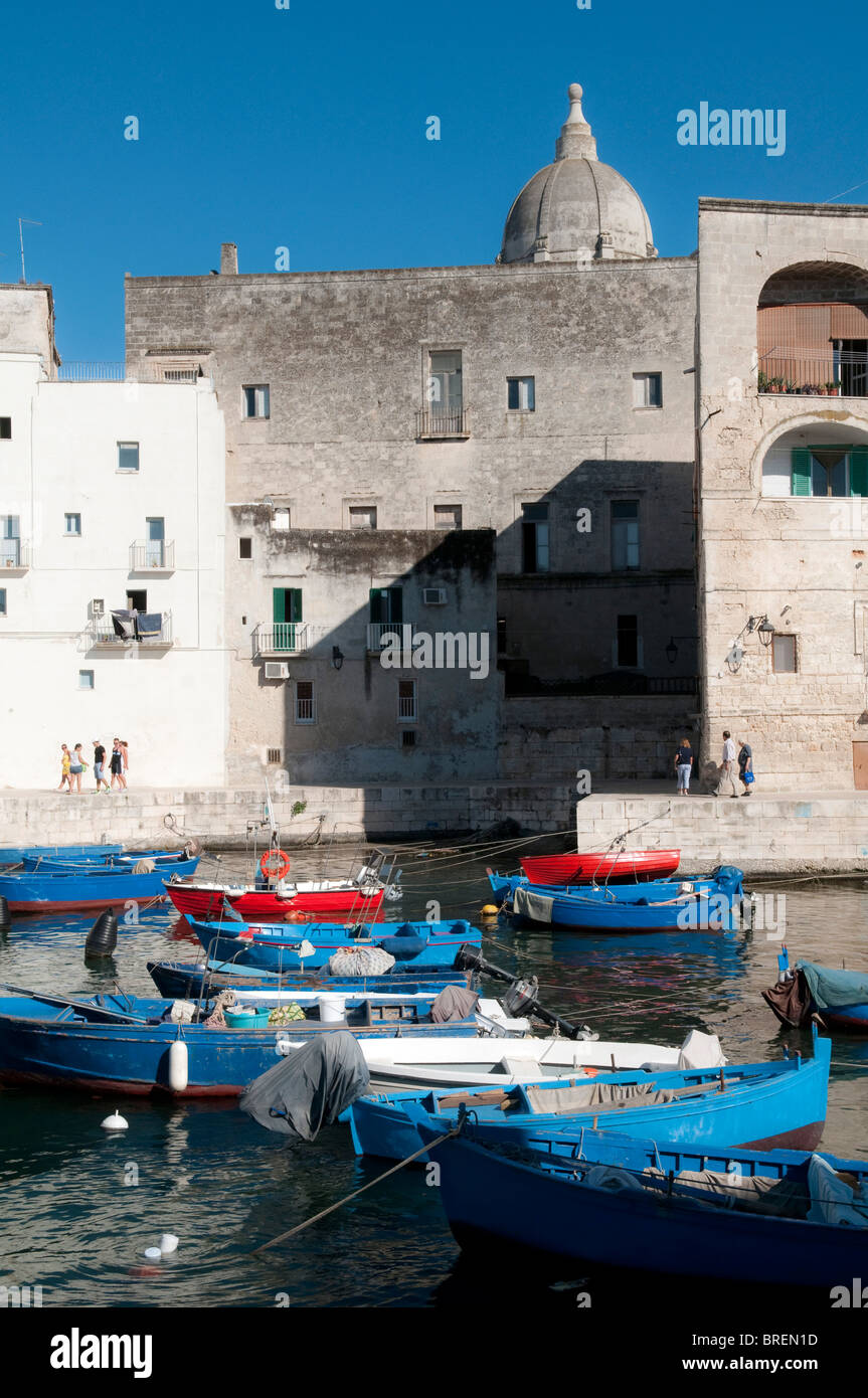 harbour Old Town, Monopoli, Bari , Puglia Stock Photo