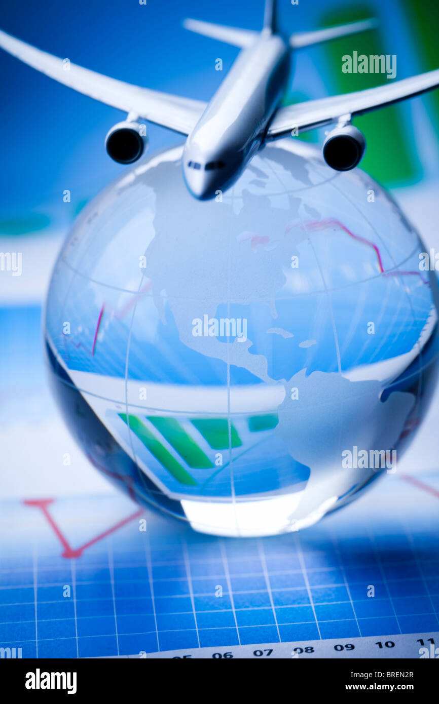 Flight around the world Stock Photo - Alamy