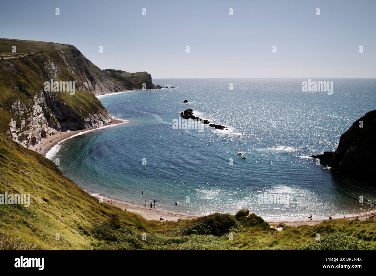 Dorset coastline,England,UK Stock Photo