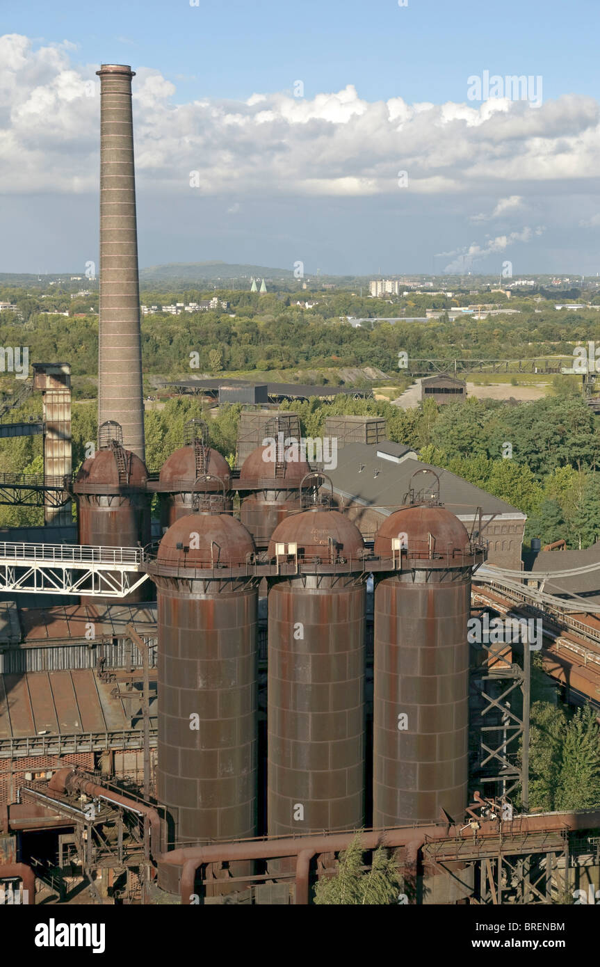 Disused steel works at Landschaftspark Duisburg-Nord, NRW, Germany. Stock Photo