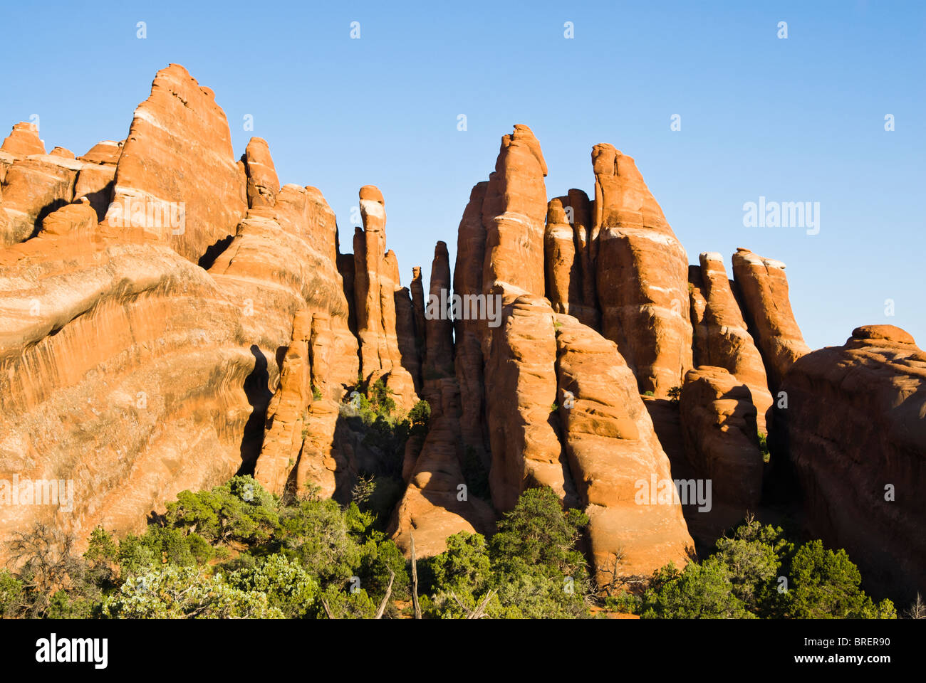 Sandstone Formations seen along the Devils Garden Trail in Arches ...