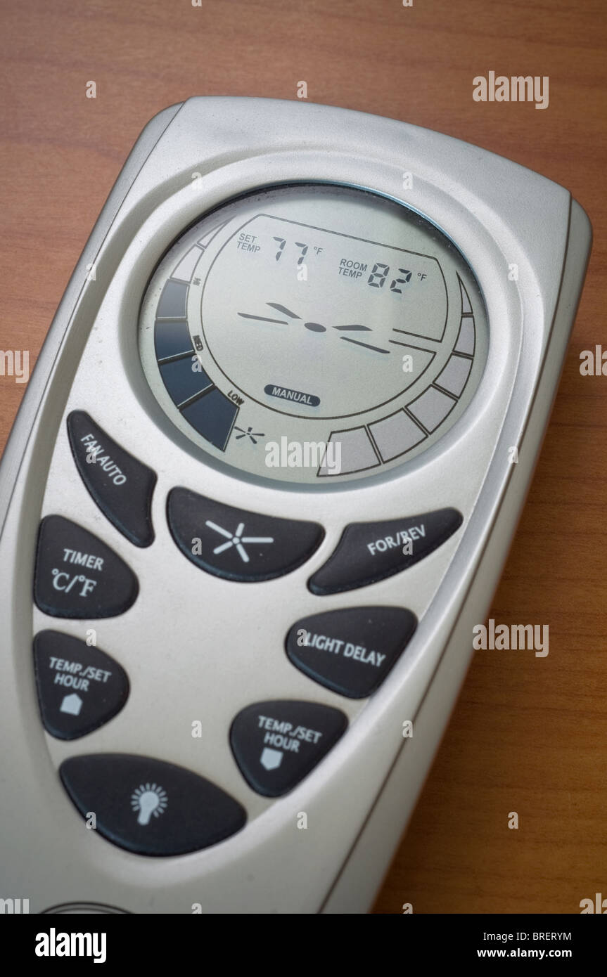 Remote control for ceiling fan/light device Stock Photo Alamy