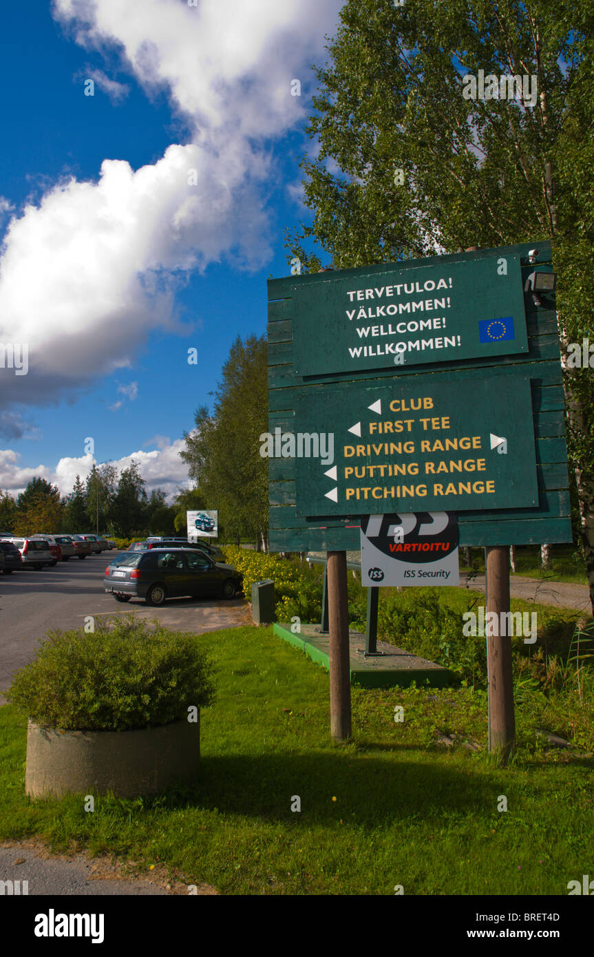 Kalafornia golf course sign Pori Finland Europe Stock Photo