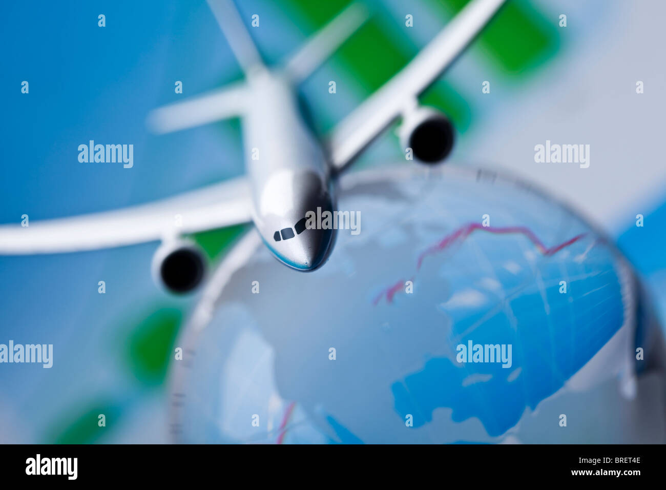 Flight around the world Stock Photo - Alamy