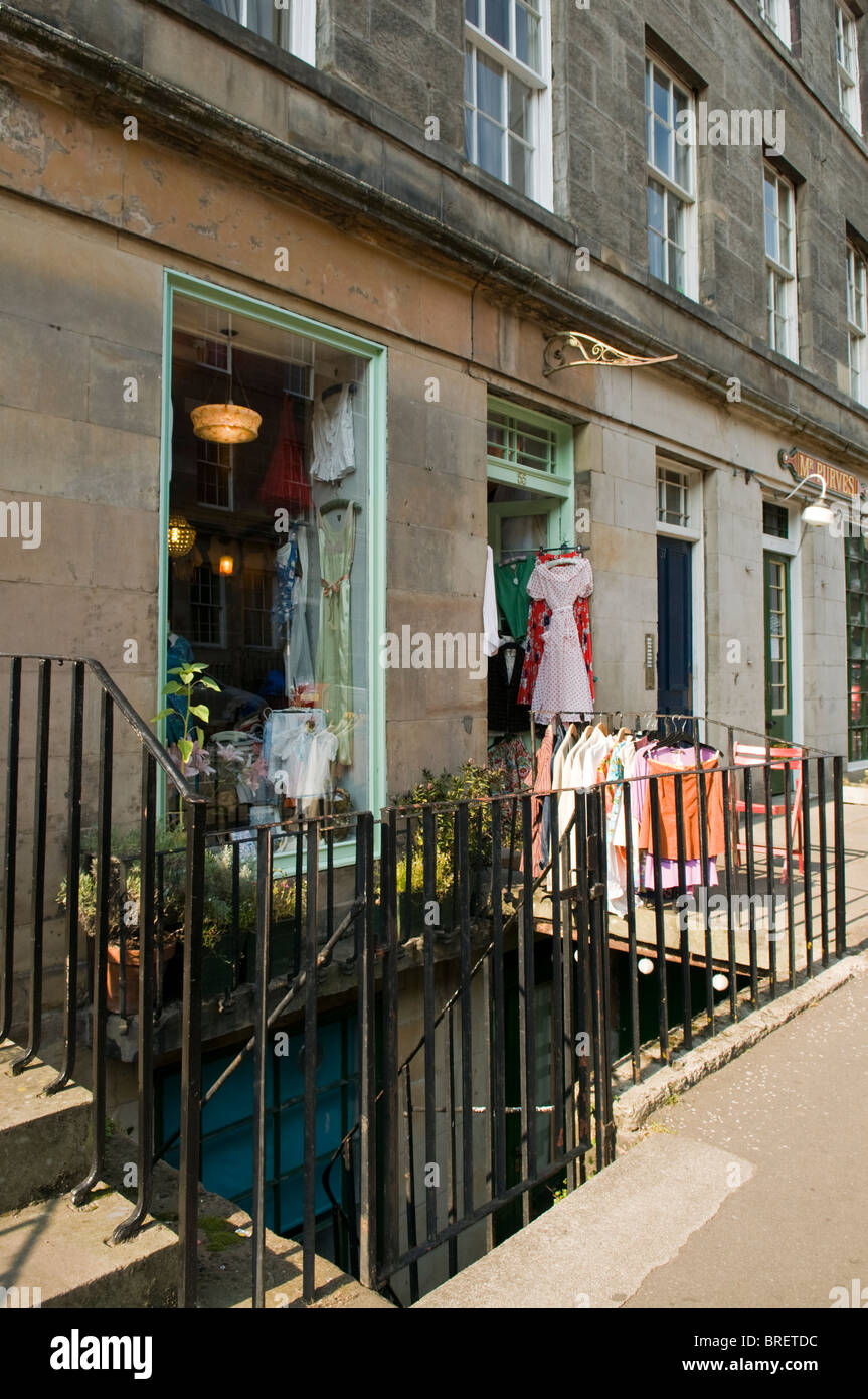 Shops in St. Stephen Street. Stockbridge, Edinburgh Stock Photo Alamy