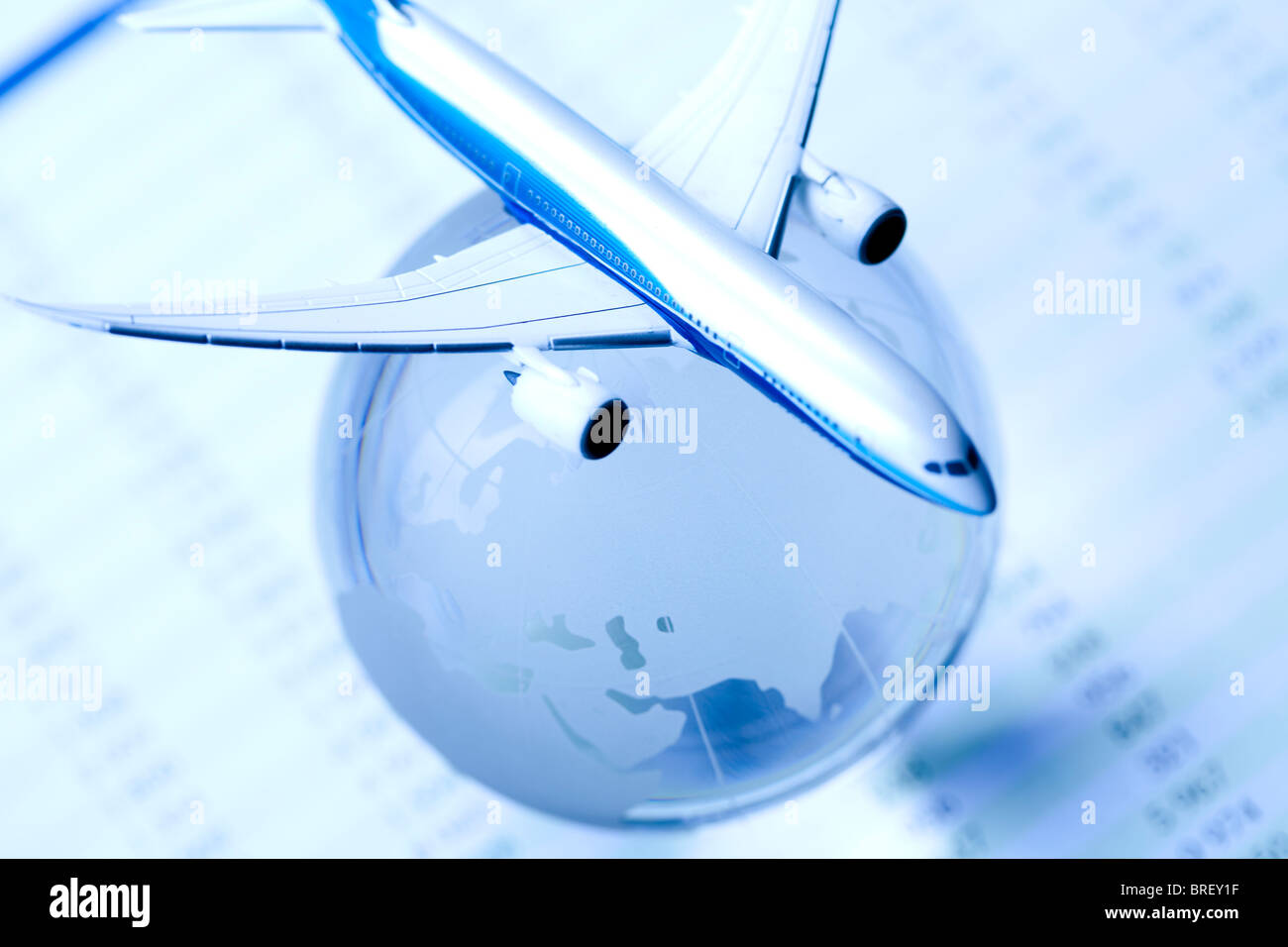 Flight around the world Stock Photo - Alamy