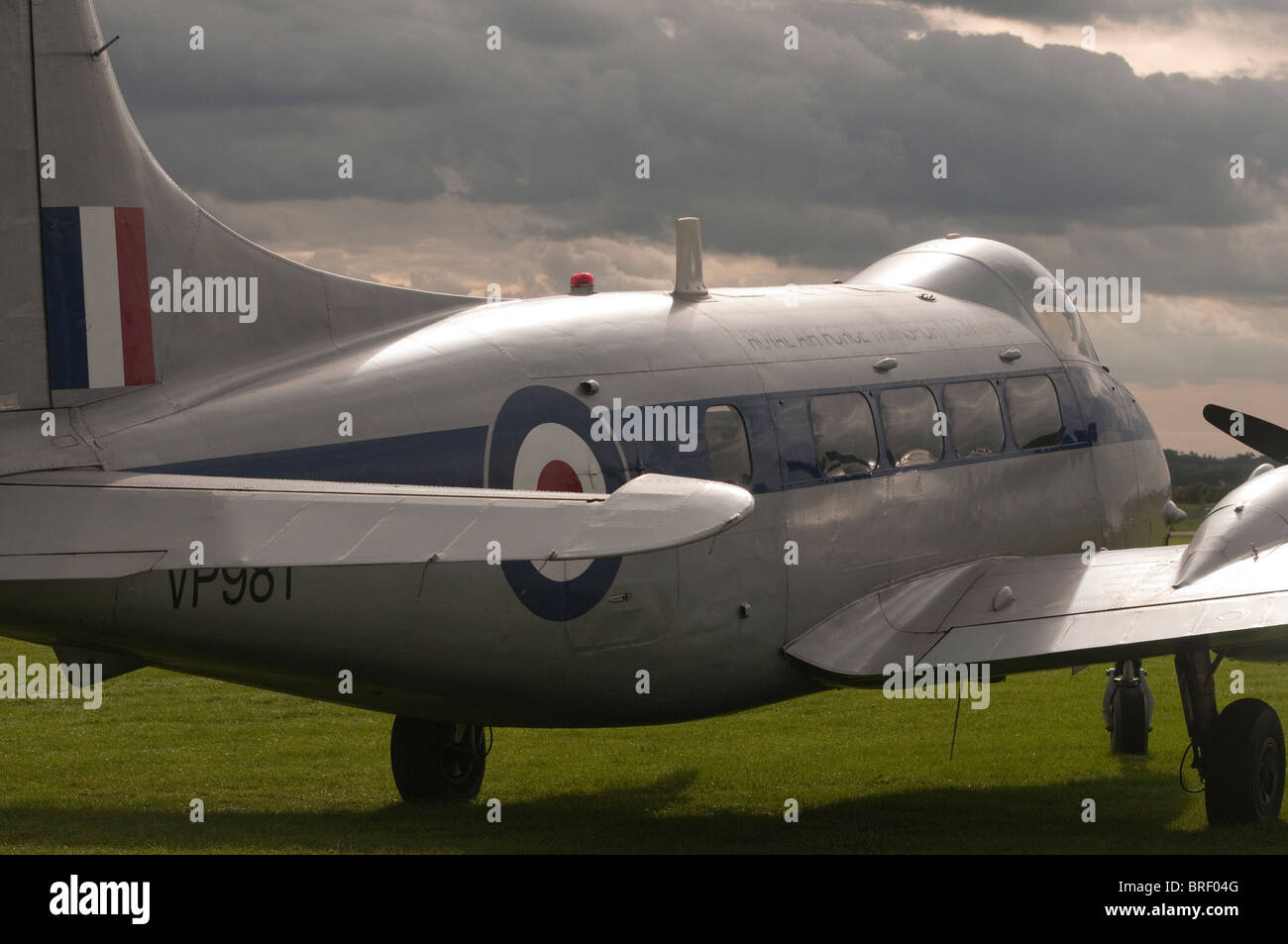 Aircraft once belonging to RAF Transport Command at Kemble Airfield in the Cotswolds UK Stock Photo