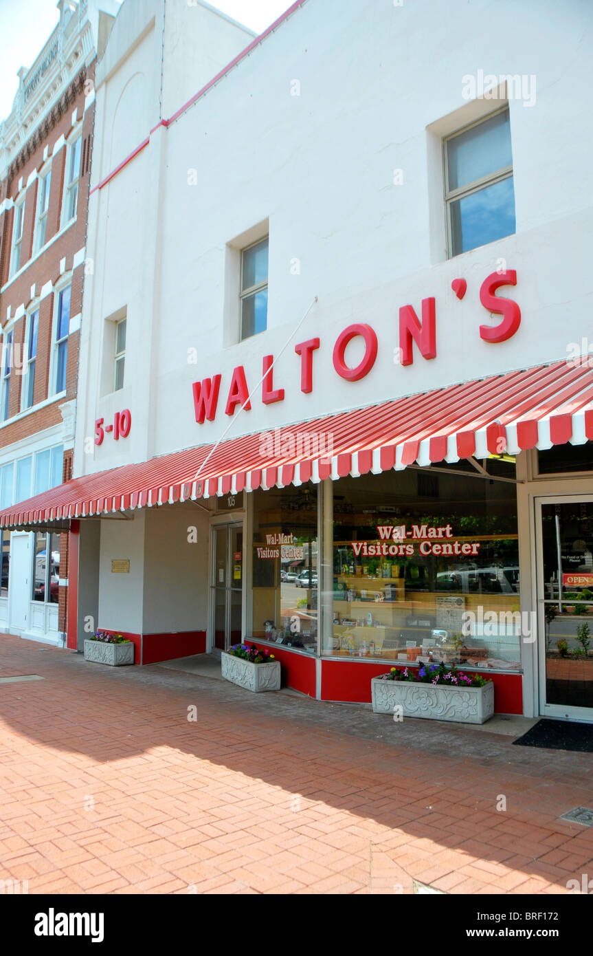 Walmart Visitors Center Walton 5 and 10 Bentonville Arkansas Stock