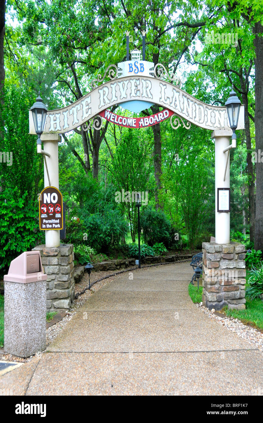 Garden Area at Showboat Branson Belle White River Landing Missouri