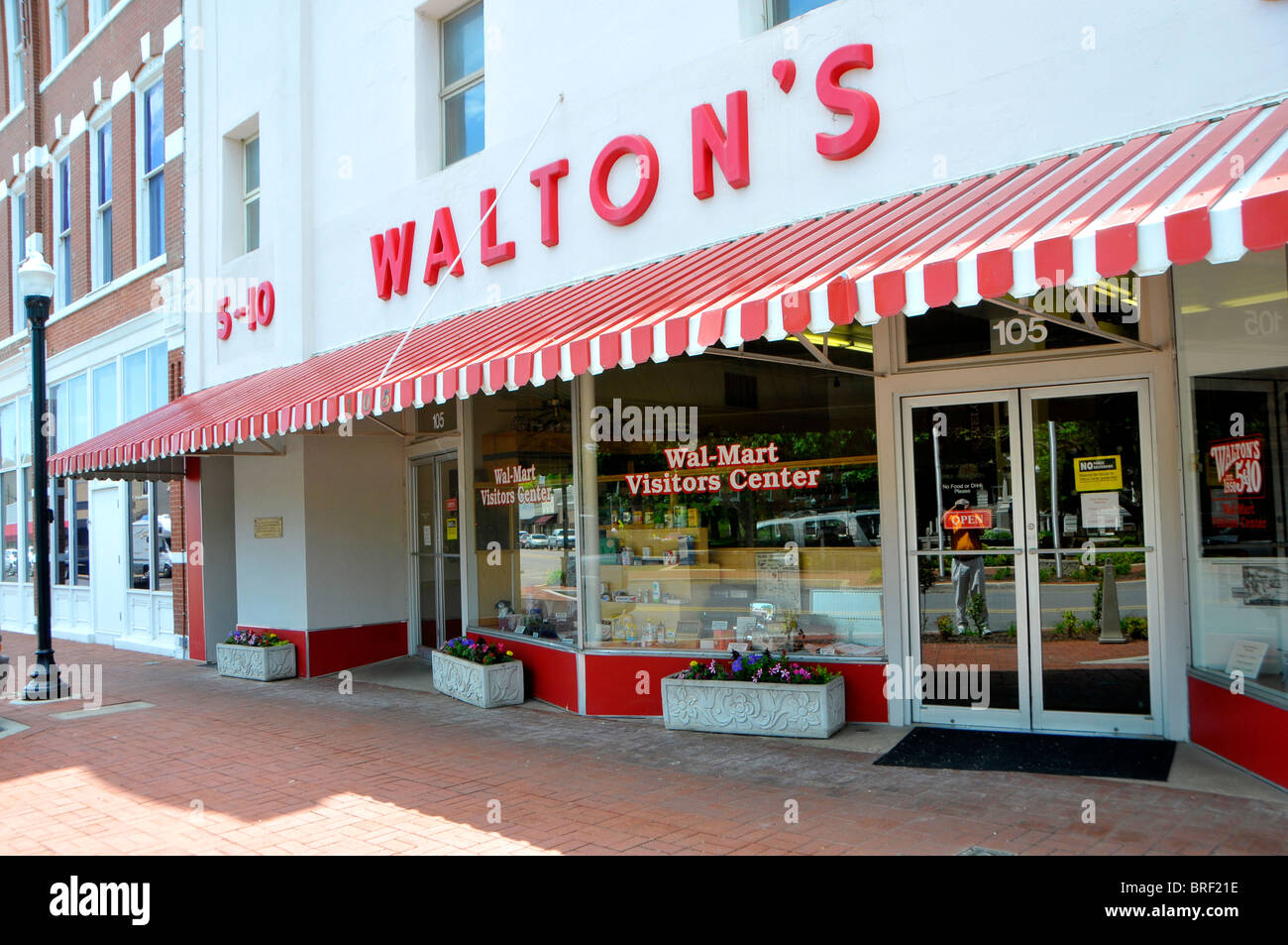 Walmart Visitors Center Walton 5 and 10 Bentonville Arkansas Stock