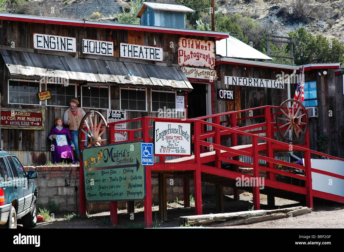 Madrid, NM, along the Turquoise Trail Stock Photo Alamy