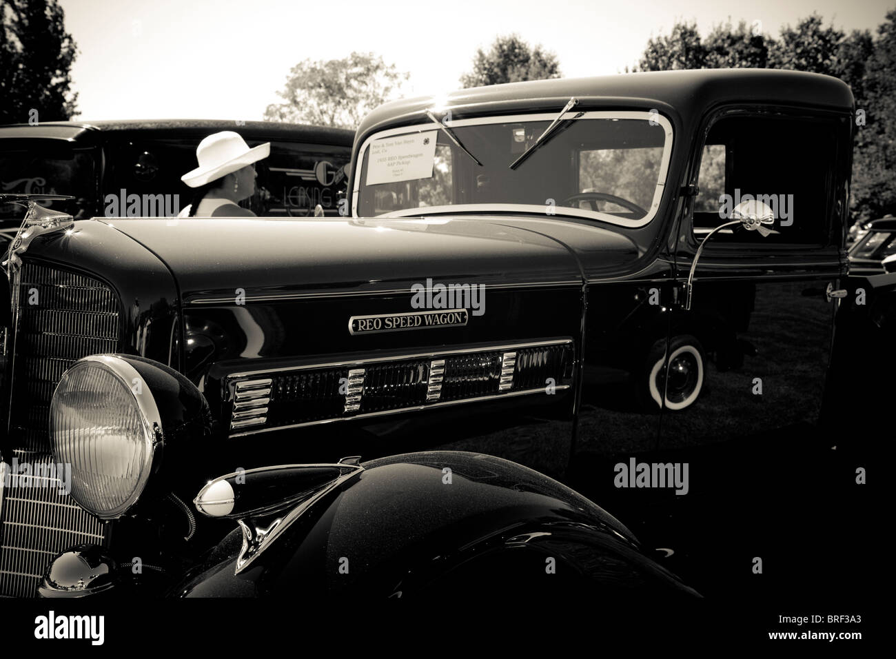 A 1935 REO Speed wagon Pickup At the 2010 Ironstone Concours Delegance Stock Photo