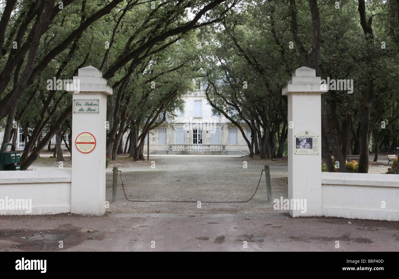 entrance to Les Salons du Parc Fouras France  September 2010 Stock Photo