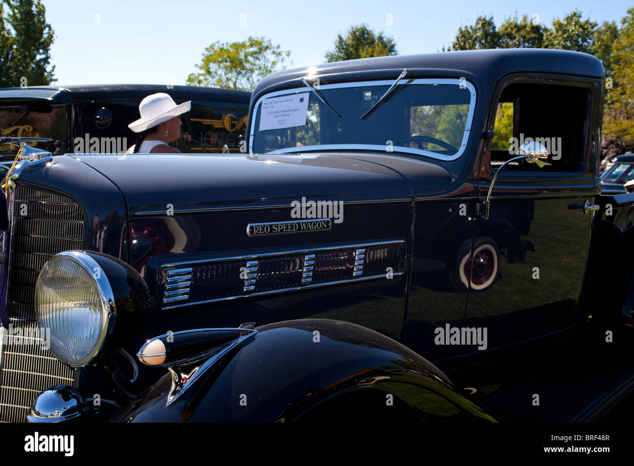 A 1935 REO Speedwagon Pickup At the 2010 Ironstone Concours Delegance Stock Photo
