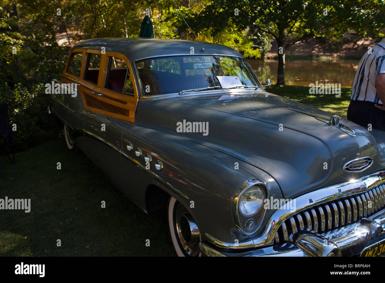 A 1953 Buick Roadmaster Estate Wagon at the 2010 Ironstone Concours D'elegance Stock Photo