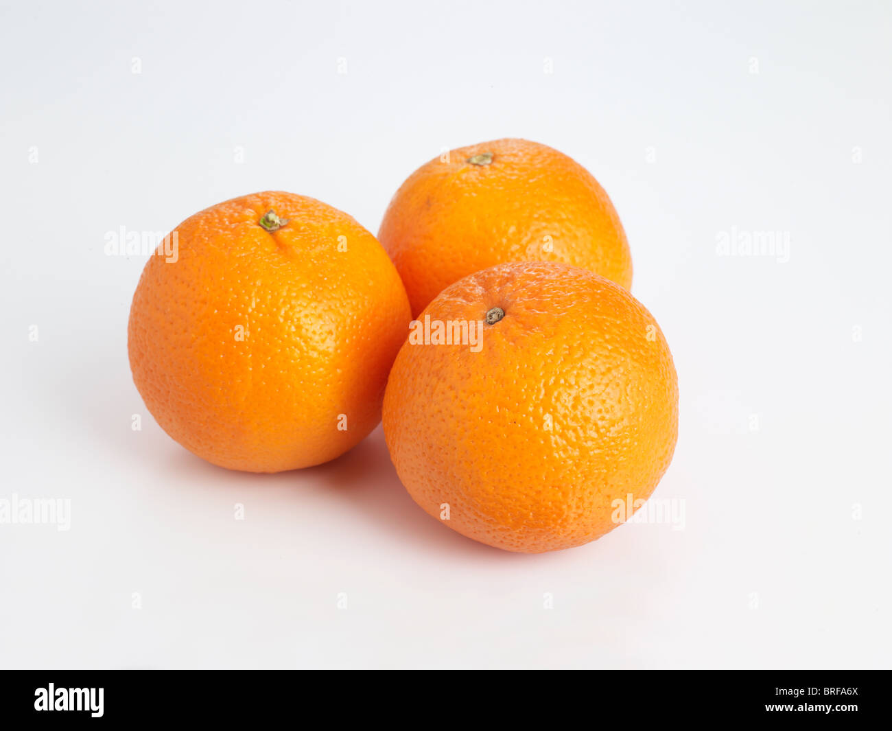 Clementines on white background Stock Photo