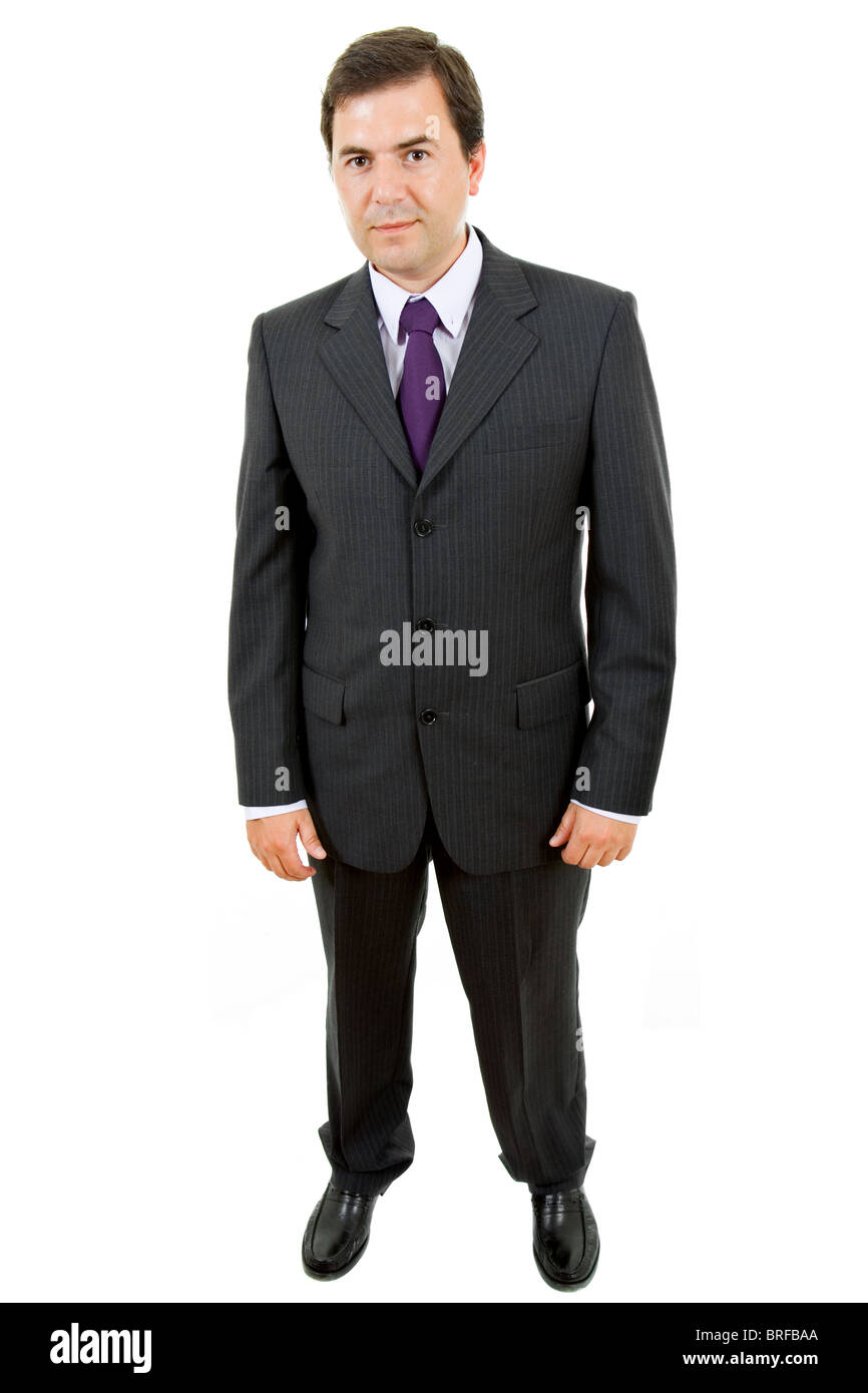 young business man full body isolated on white background Stock Photo ...
