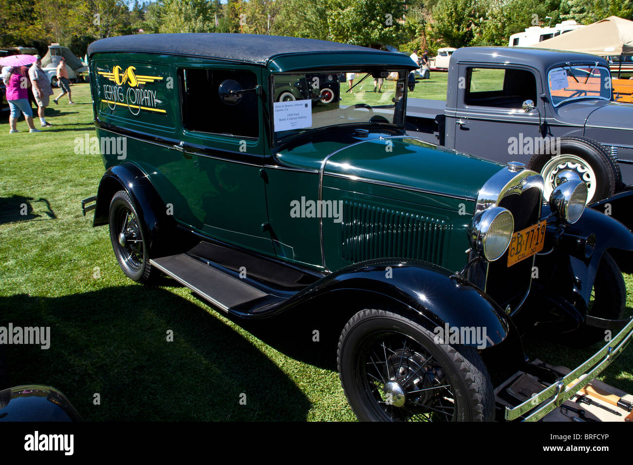 A 1930 Ford Model A Deluxe Delivery at the 2010 Ironstone Concours D'elegance Stock Photo