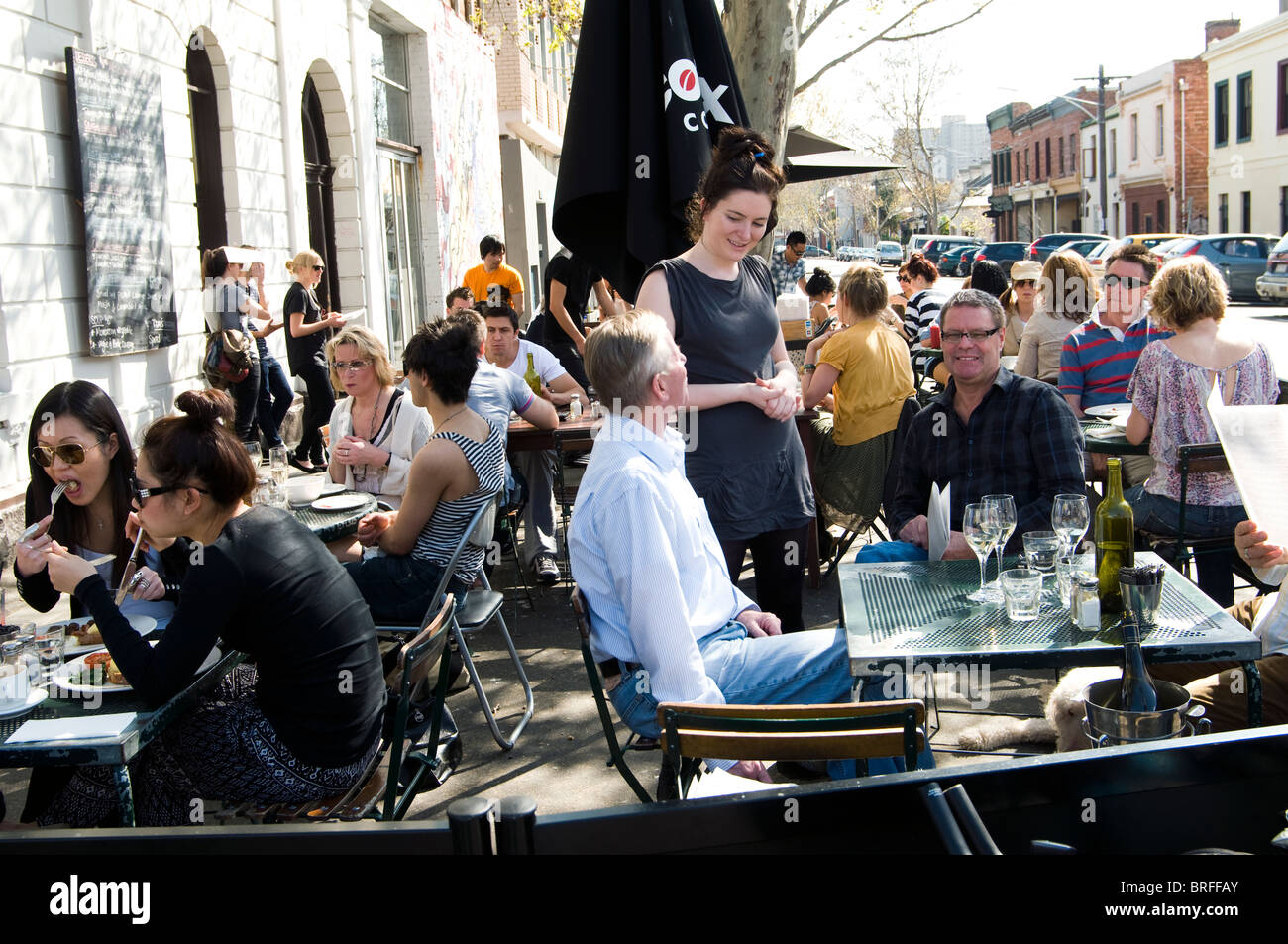 outdoor bar, Fitzroy, Australia Stock Photo Alamy