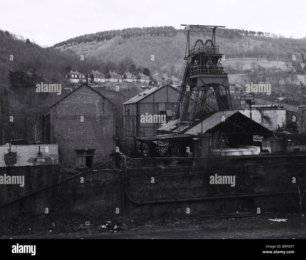 Disused Celynen South colliery near Newbridge Gwent South Wales UK Stock Photo Alamy