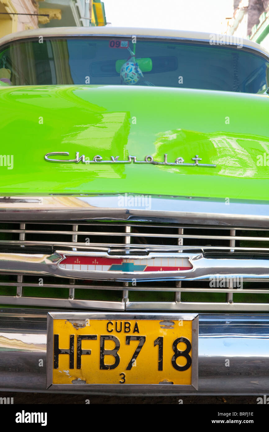 HAVANA: VINTAGE CHEVROLET CAR Stock Photo