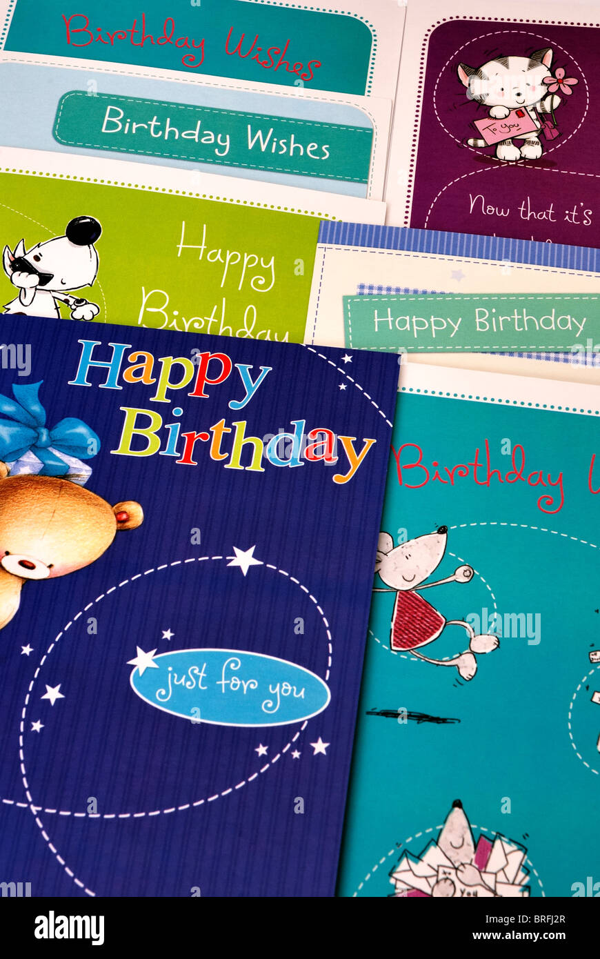 various birthday cards uk Stock Photo Alamy