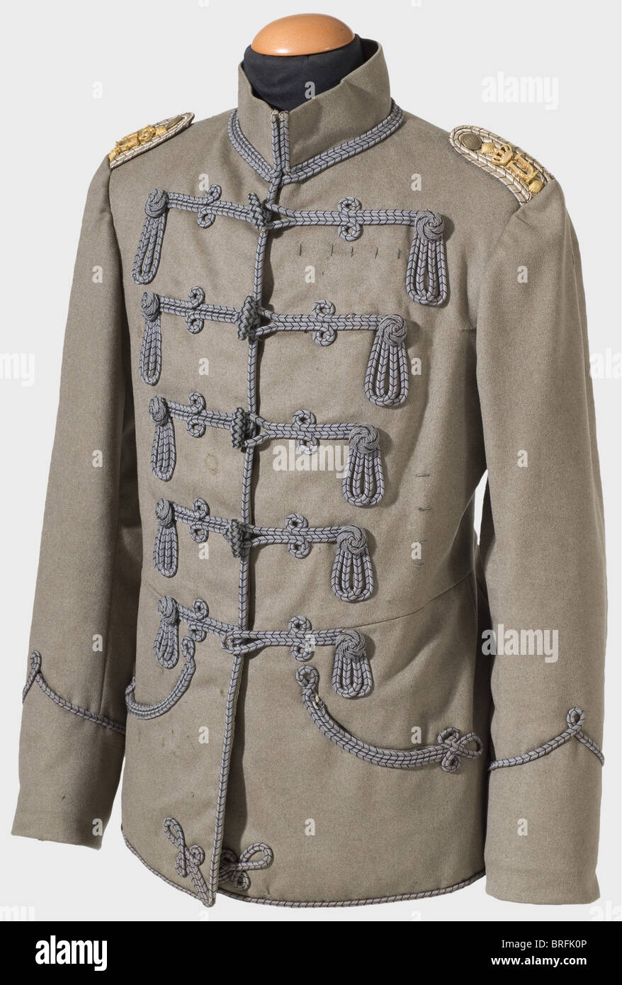 A model 1910 attila for a "Rittmeister", of the Hussar Regiment King