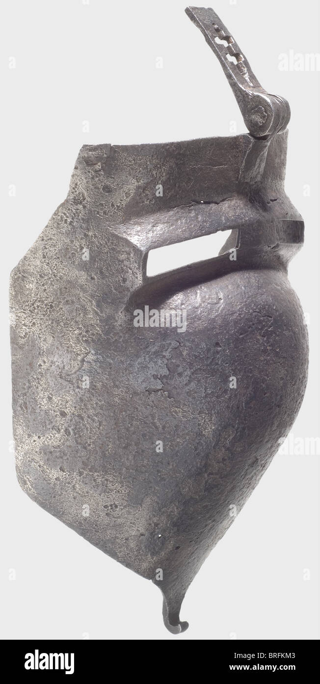 A visor for a German half of the 14th century,. Heavy