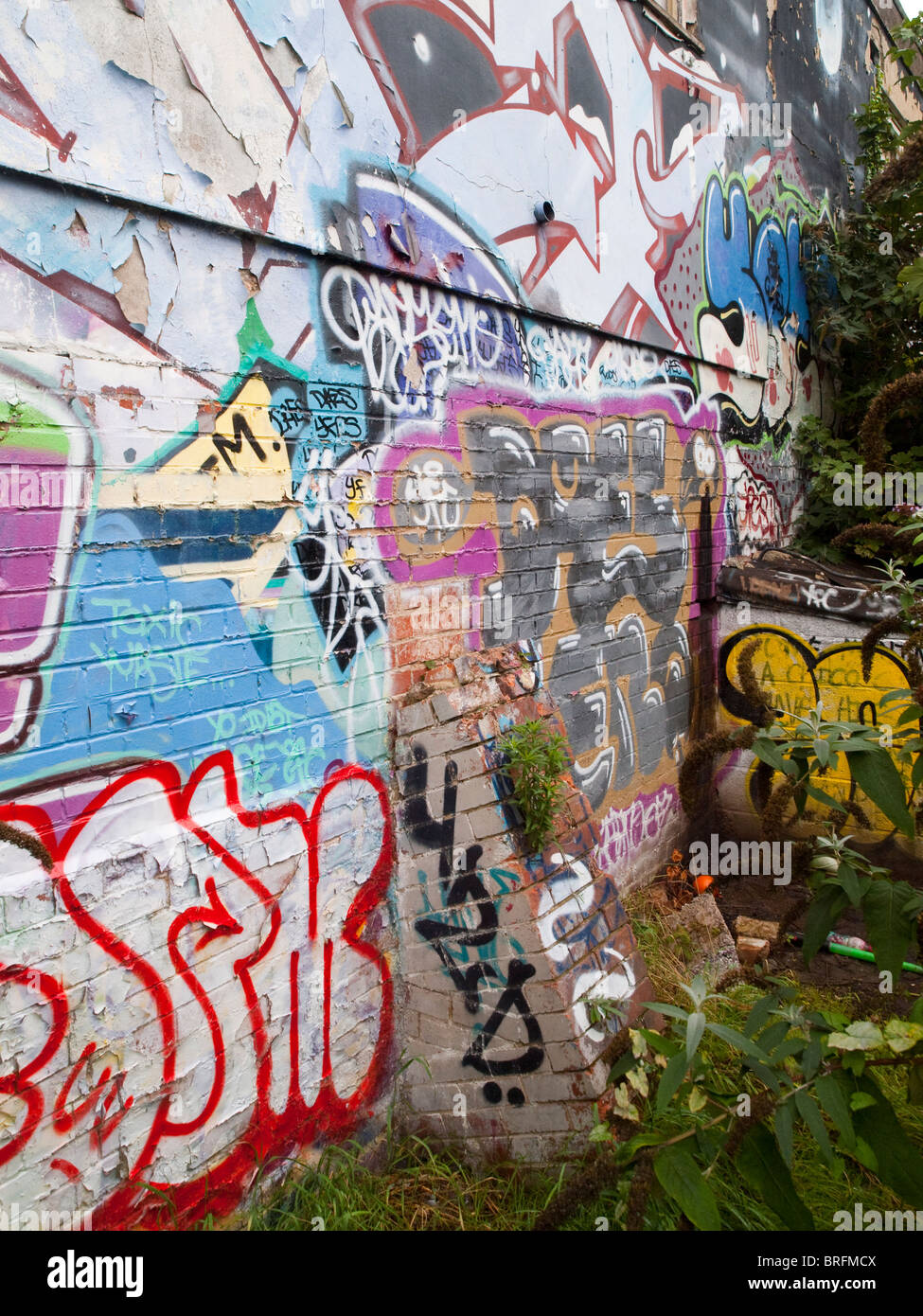 Close up graffiti sneinton nottingham hires stock photography and