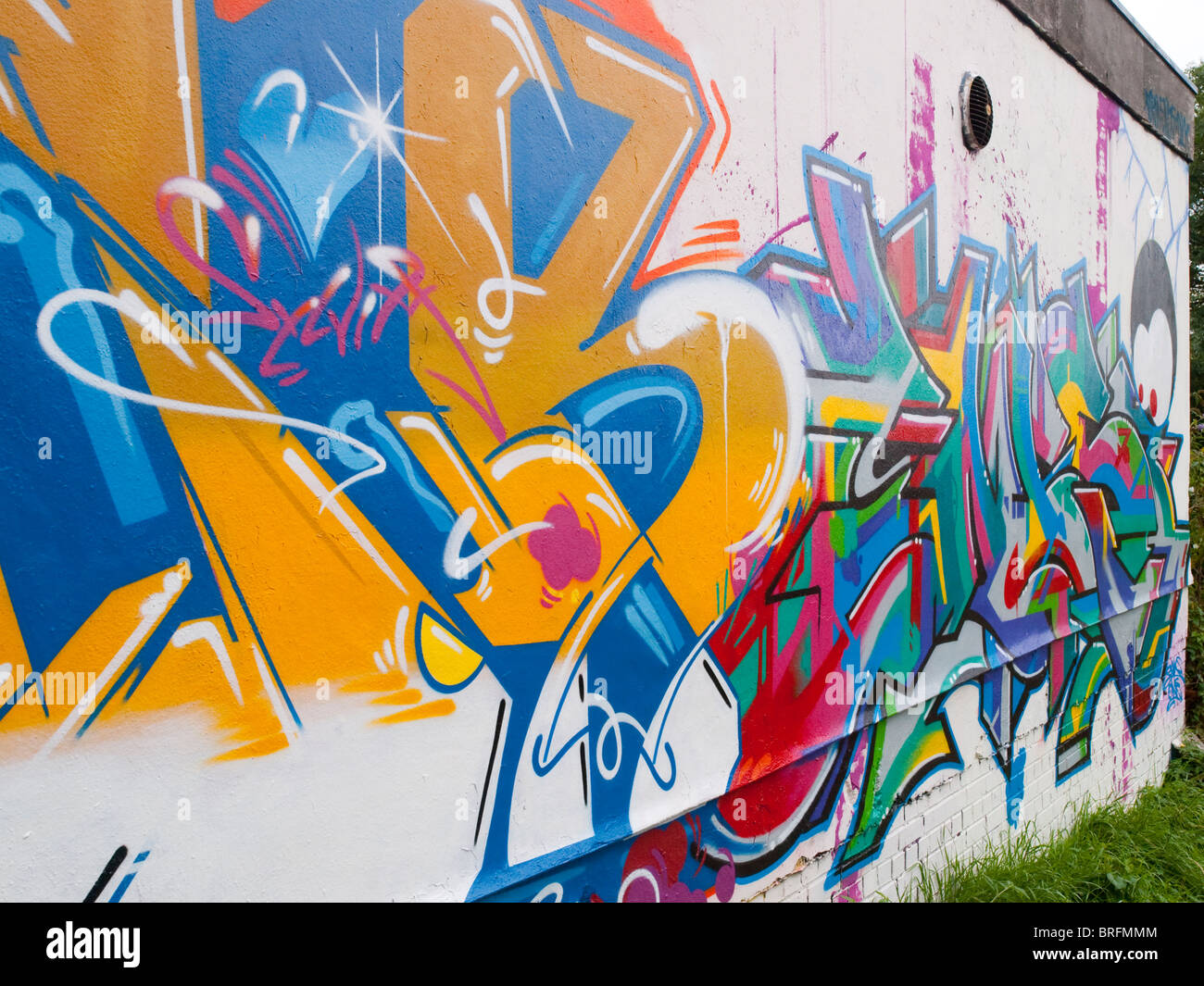 Close up of graffiti, Sneinton Nottingham England UK Stock Photo Alamy
