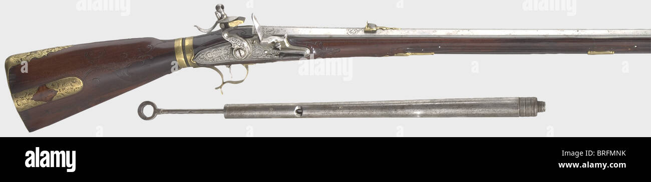 an air rifle with a butt stock reservoir and pump johann georg