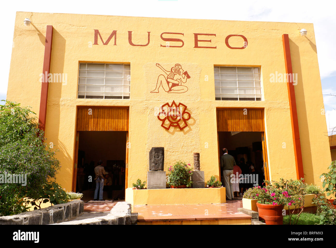 Archaeological Museum or Museo de Sitio de Cholula in Cholula, Puebla, Mexico. Cholula is a UNESCO World Heritage Site. Stock Photo