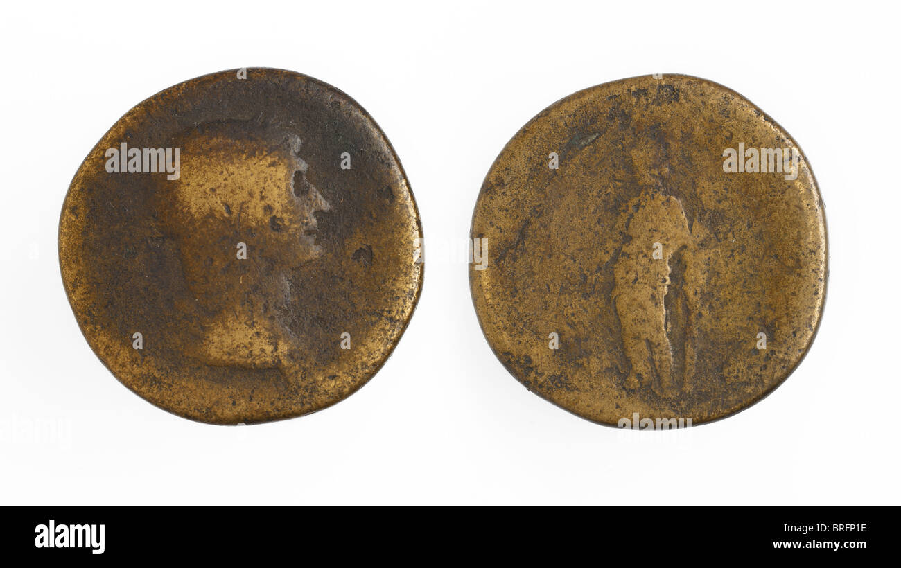 roman coins front and back