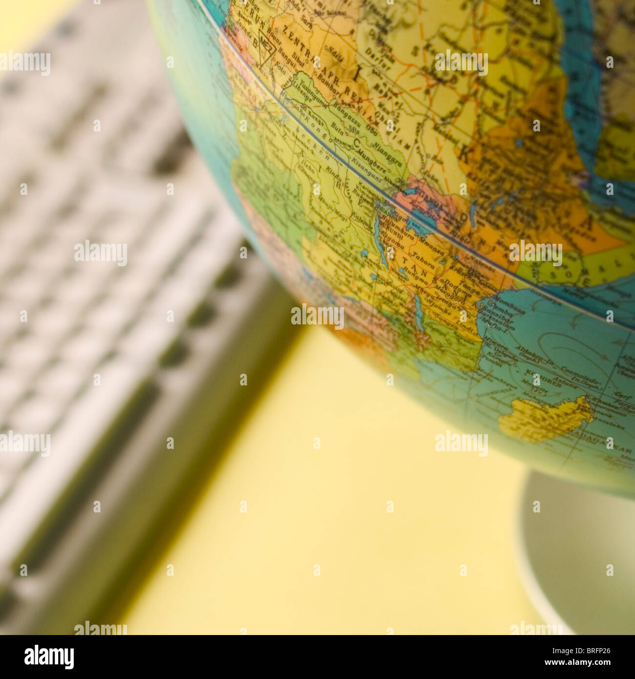 Computer with Keyboard Stock Photo - Alamy
