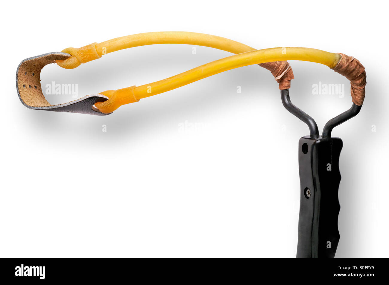 Slingshot closeup with clipping path Stock Photo