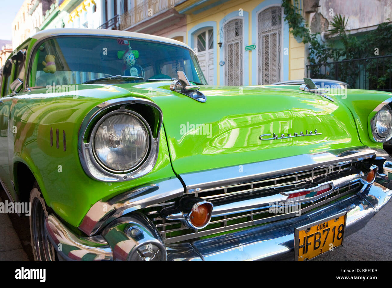 HAVANA: VINTAGE AMERICAN CHEVROLET CAR Stock Photo