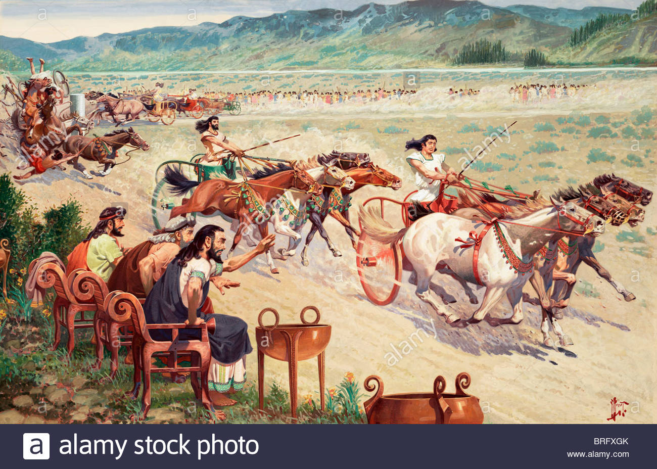 Ancient Olympic Games Chariot Racing