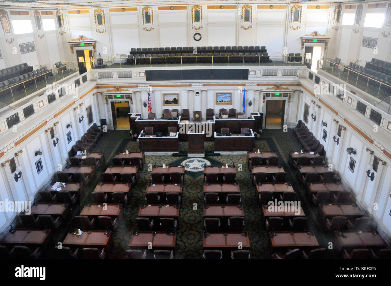 Oklahoma City Capitol Building House of Representatives Chamber Stock