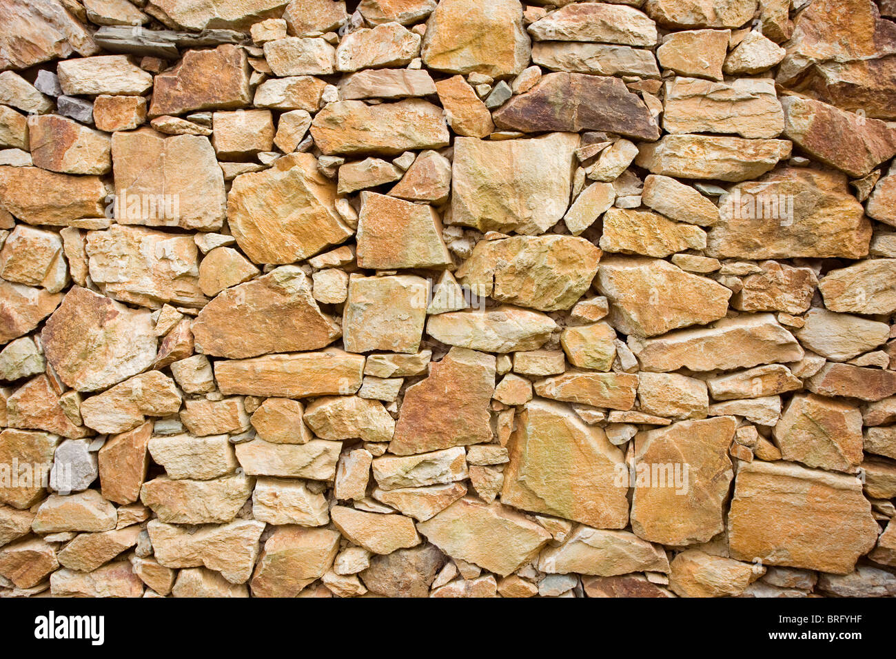Howth stone,rubble,rubble wall,natural,native Stock Photo